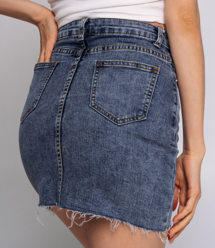 Ст.цена 960руб.Джинсовая юбка #КТ7001 (2), синий