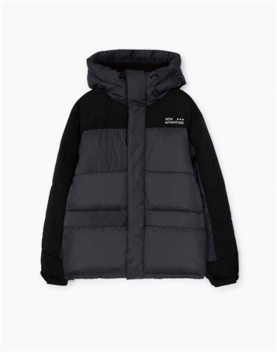 Куртка BOW001825 темно-серый/черный/Мальчики 12-14+