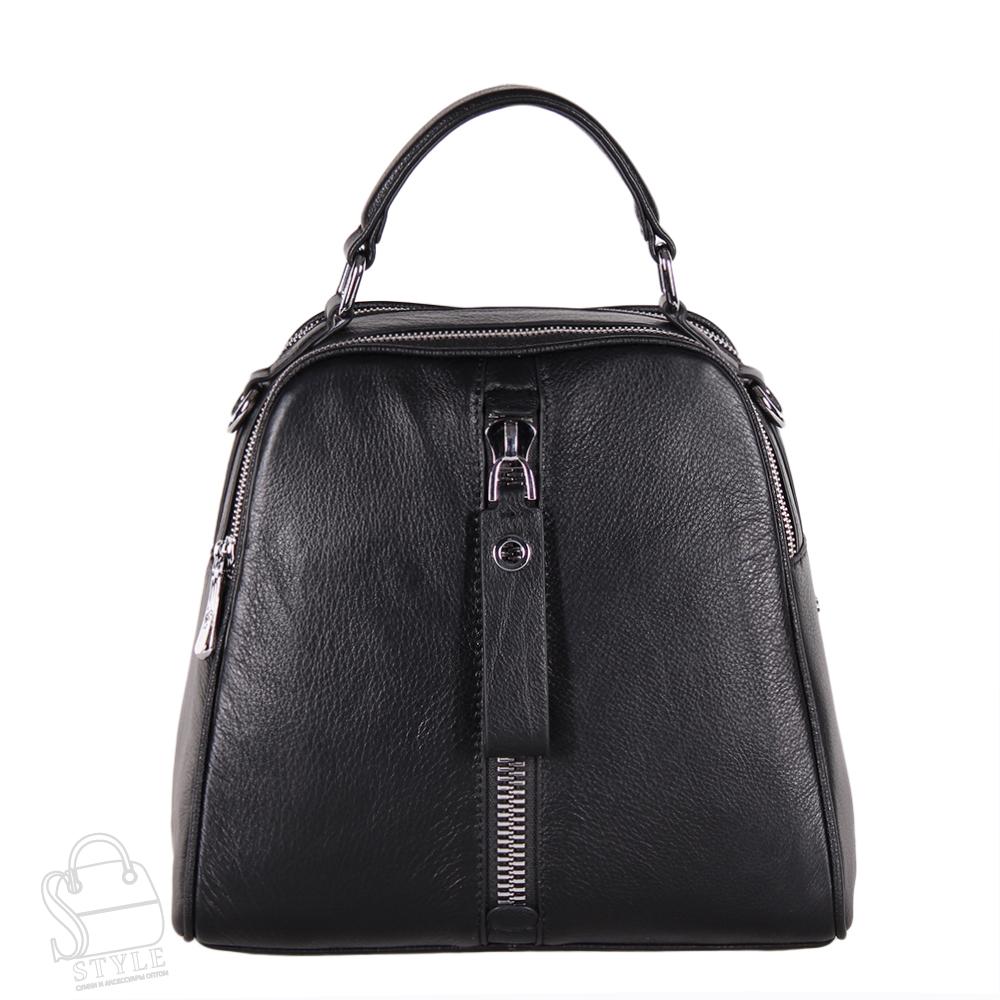Рюкзак женский кожаный 99451 black Velina Fabbiano-Safenta/30