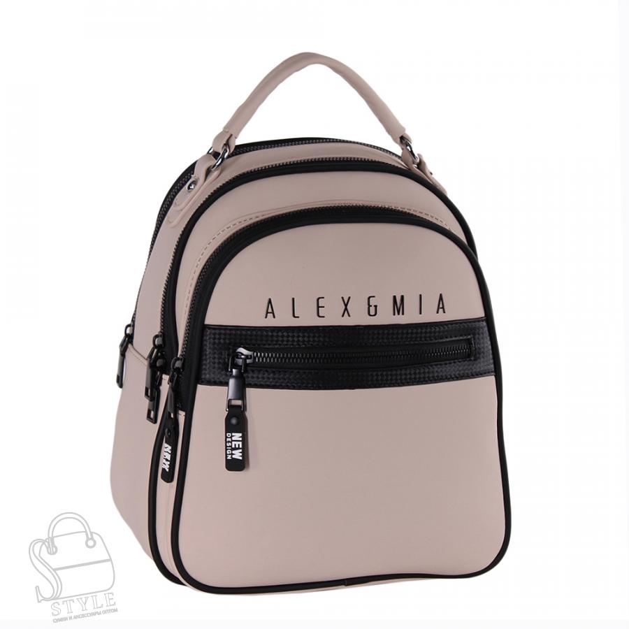 Рюкзак женский 8873CD beige Alex&Mia/30