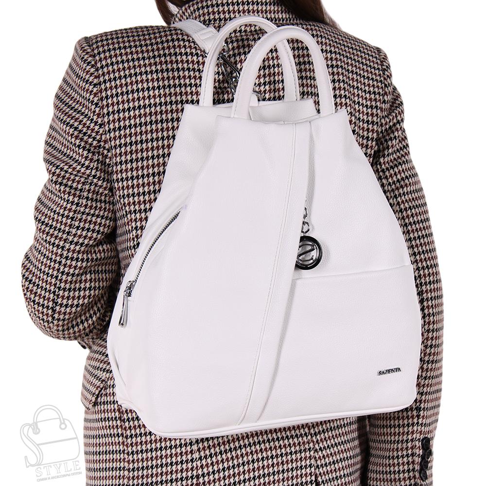 Рюкзак женский 575379 white Velina Fabbiano-Safenta/30