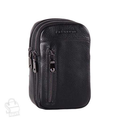 Рюкзак мужской кожаный 22-6158BH black Heanbag