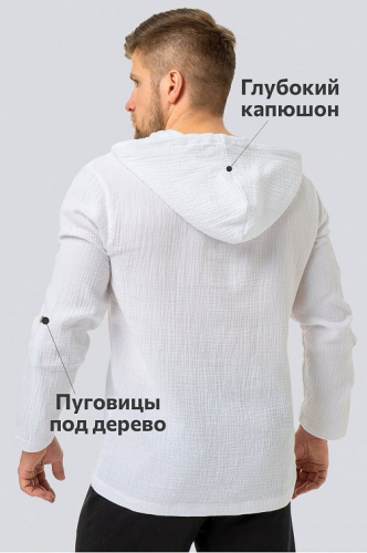 Мужская пляжная туника из муслина Happyfox