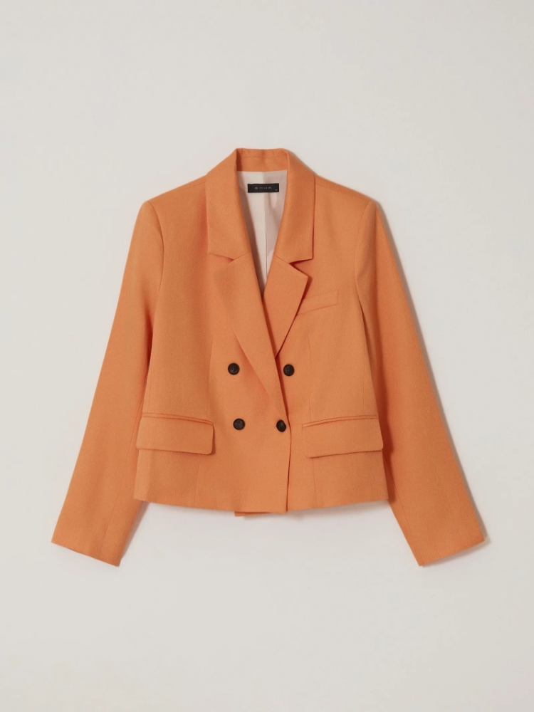 Двубортный жакет ,
70% лен, 30% вискоза ,