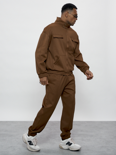 Спортивный костюм мужской оригинал коричневого цвета 15011K