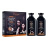 DISAAR  Набор Оттеночный COLLAGEN Argan Oil (Краситель + Шампунь-Проявитель) Закрашивающий седину ЧЕРНЫЙ (Natural Black)  200мл*2  (DS-5127)