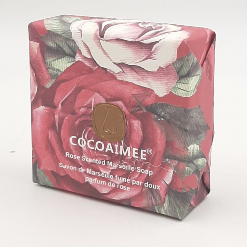 COCOAIMEE  Мыло для лица и тела  Marseille Soap Парфюмированное РОЗА  200г  (XB006517)  (ТВ-7694)