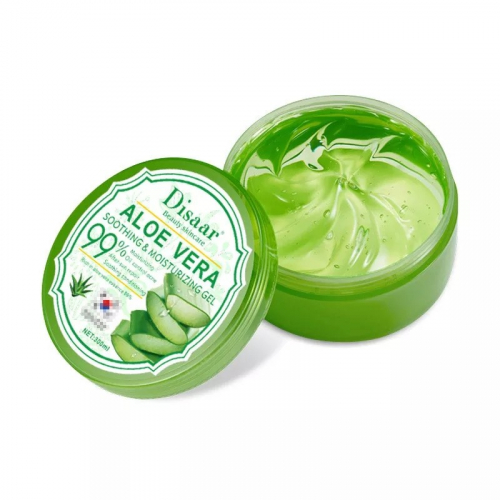 DISAAR  Гель для лица и тела ALOE VERA 99% Увлажняющий, Успокаивающий АЛОЭ  300мл  (банка)  (DS-332-1)