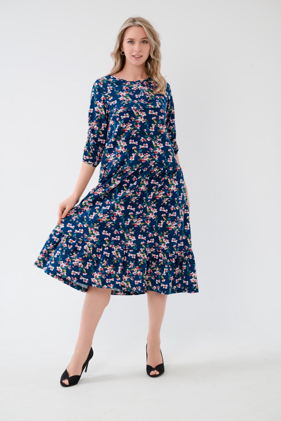 Платье женское из кулирки Амина сакура