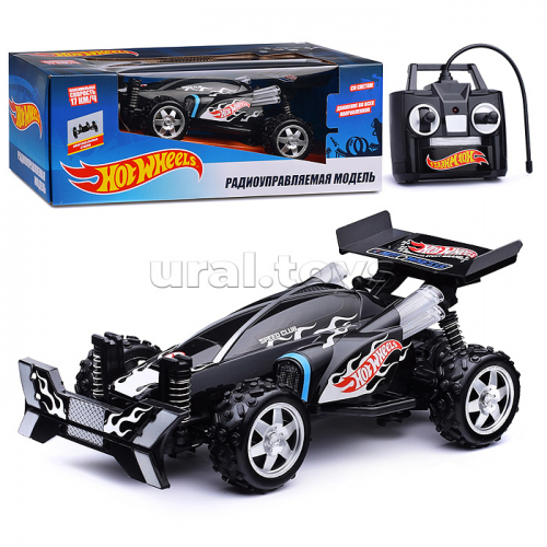 Hot Wheels Багги на р/у, cо светом, скорость до 17км/ч, с АКБ, чёрная