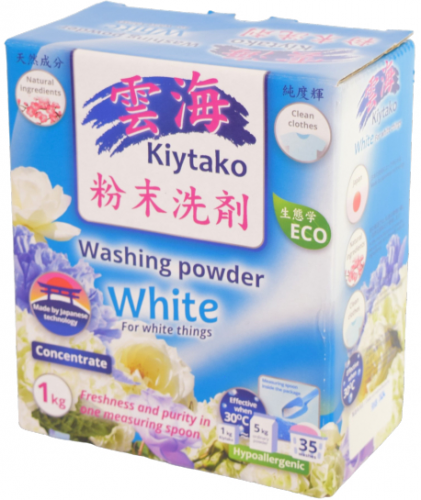 [KIYTAKO] Порошок для стирки БЕЛОГО белья Washing Powder For White Things, 1 кг