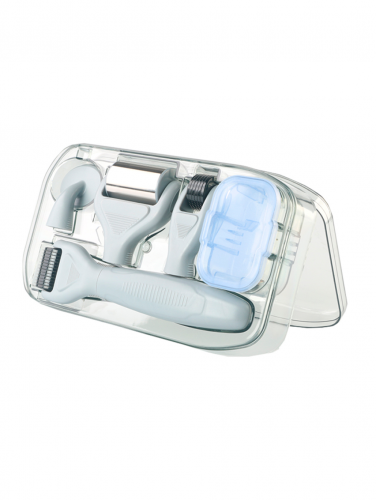 [DRS] НАБОР Мезороллер для лица 6 в 1 с ОХЛАЖДАЮЩЕЙ НАСАДКОЙ Derma Roller Kit With Ice Roller 6 in 1 Ice, 1 шт