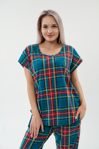 Костюм женский  из футболки и брюк из кулирки 