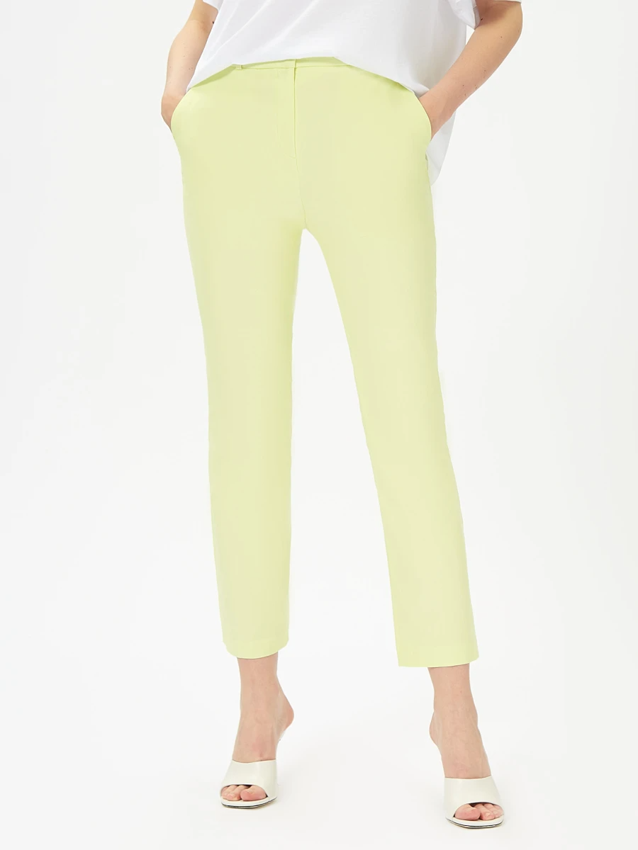 Ст.цена 1390р Брюки клеш из смесового хлопка Салатовый 10.580.0208.015.1