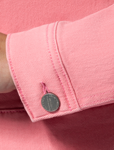Куртка-жакет из эластичного денима D51.013 розовое облако