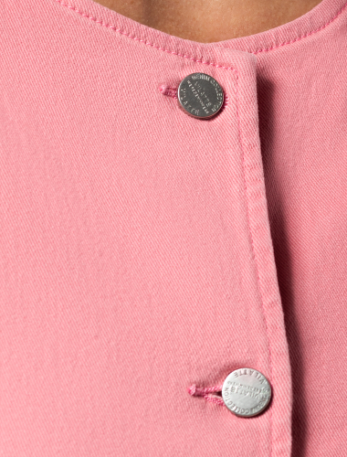 Куртка-жакет из эластичного денима D51.013 розовое облако