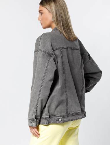 Ст.цена 2990р Куртка джинсовая Over-size D51.020 светло-серый
