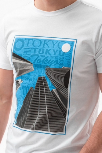 Футболка OMBRE S1434-5A-bialy