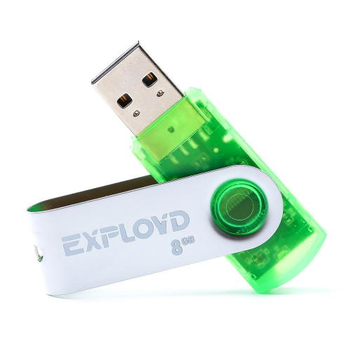 Флэш накопитель USB 8 Гб Exployd 530 (green)