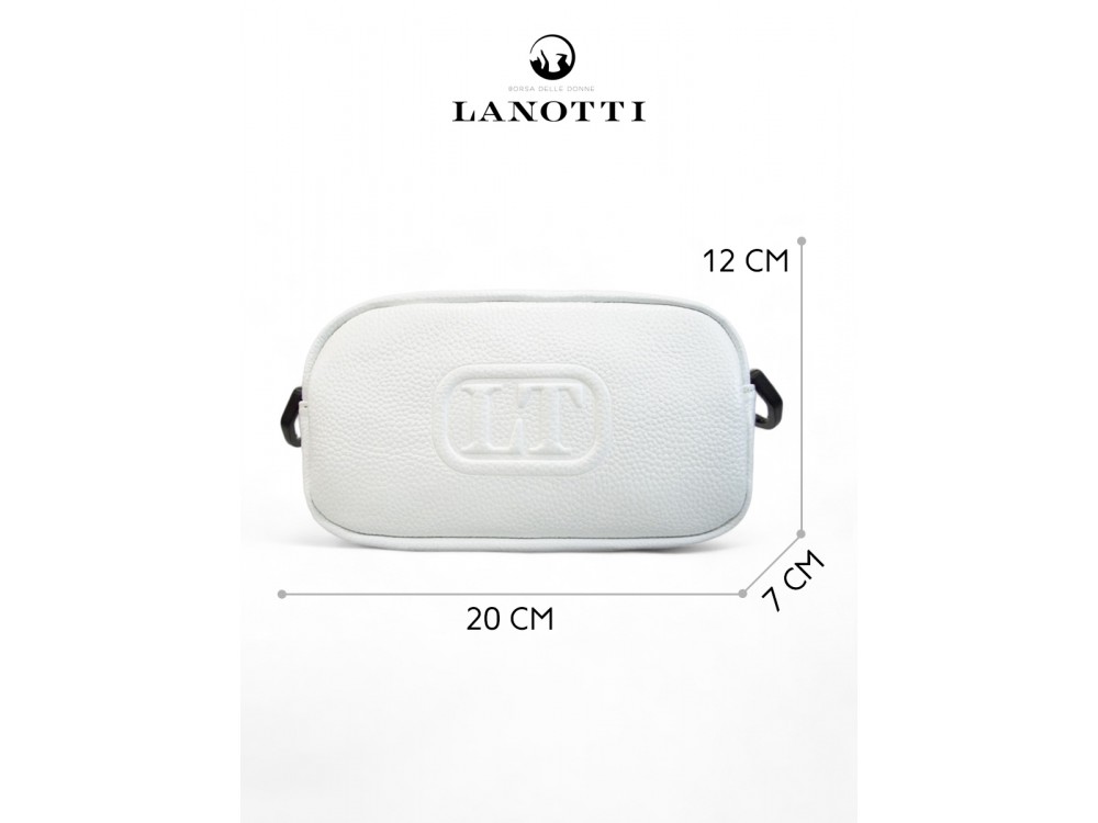 950 р. 1500 р.СУМКА ЖЕНСКАЯ LANOTTI 8200LT/БЕЛЫЙ С БЕЛЫМ РЕМНЕМ