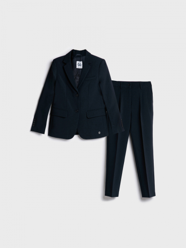 Костюм текстильный для девочек: брюки, пиджак