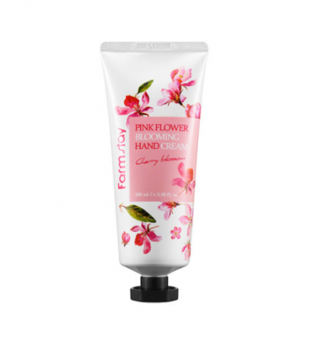 Крем для рук с экстрактом вишневого цвета PINK FLOWER BLOOMING HAND CREAM CHERRY BLOSSOM, 100 мл