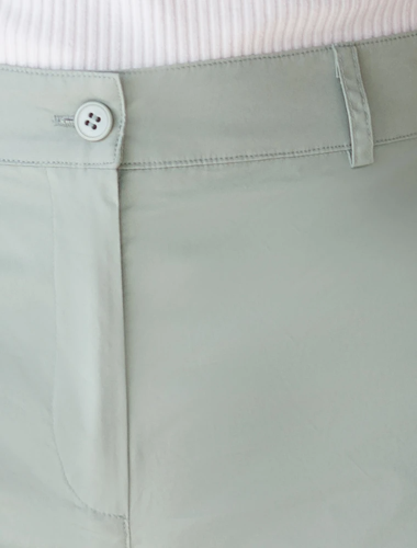 Широкие прямые брюки из плотного поплина