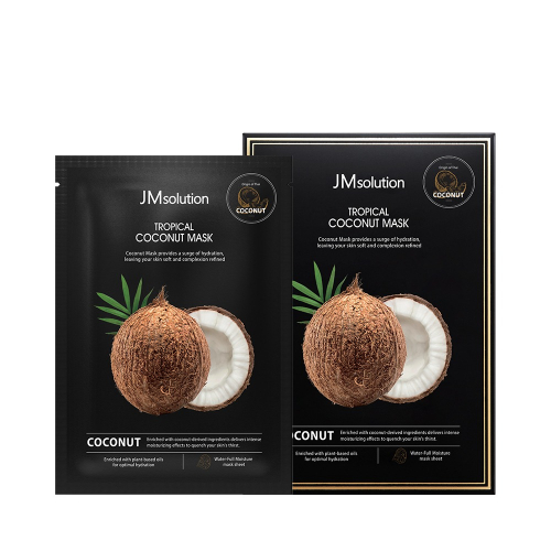 Тканевая маска с кокосом JM SOLUTION TROPICAL COCONUT MASK 1шт