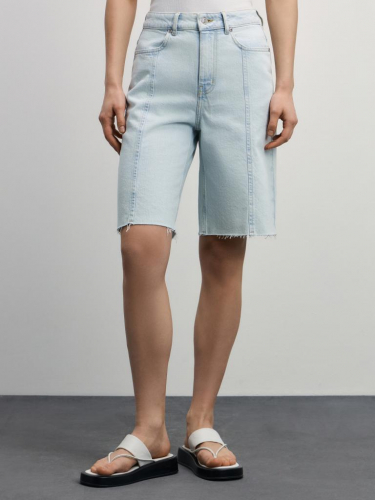 шорты джинсовые женские ультра светлый индиго