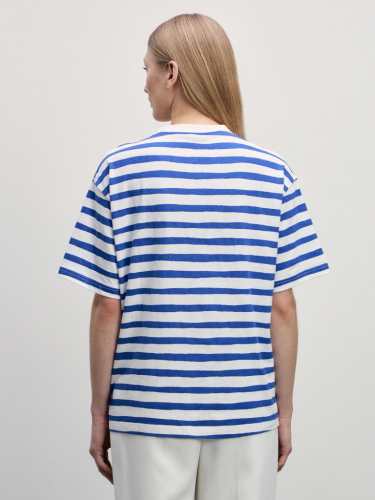 футболка женская синий абстракция