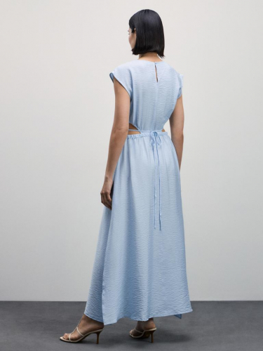 платье женское серо-голубой