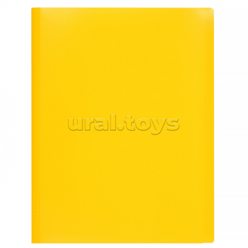 Папка с вкладышами 10 л. A4 450 мкм 15 мм песок, желтый 