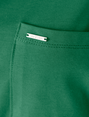 Платье из премиального хлопка с эластаном D42.107 зеленый