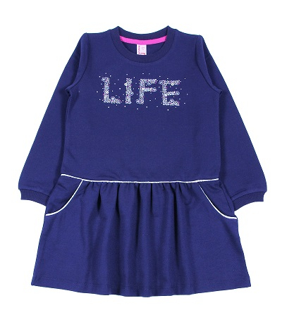CWK 62023 Платье для девочки, темно-синий