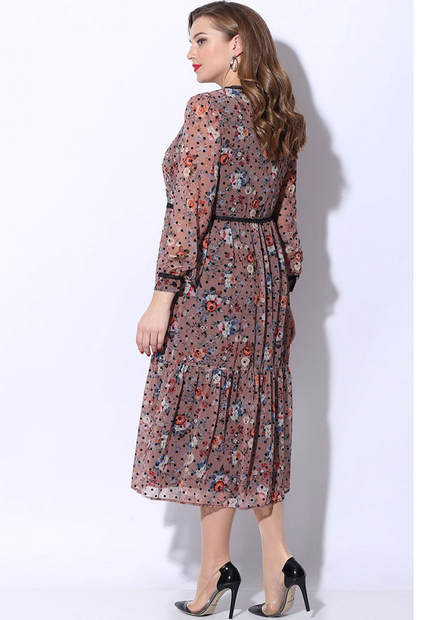 ст. цена2499руб.! Платье Lenata 11072 розовый с черным