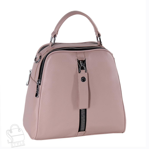 Рюкзак женский кожаный 99451 pink Velina Fabbiano-Safenta