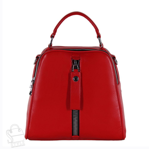 Рюкзак женский кожаный 99451 red Velina Fabbiano-Safenta