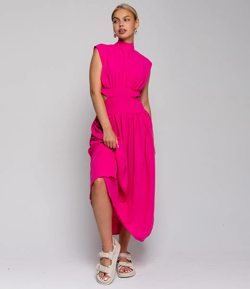 Платье #ОТЦ04002, фуксия