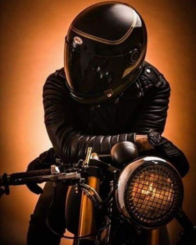 Картина по номерам 40х50 Крутой мотоциклист