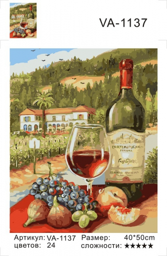 Картина по номерам 40х50 Вилла с виноградником