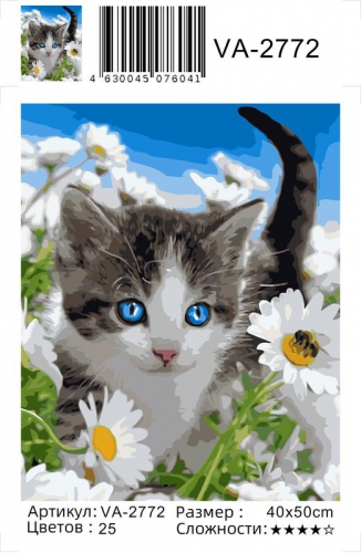 Картины по номерам Маленький котенок