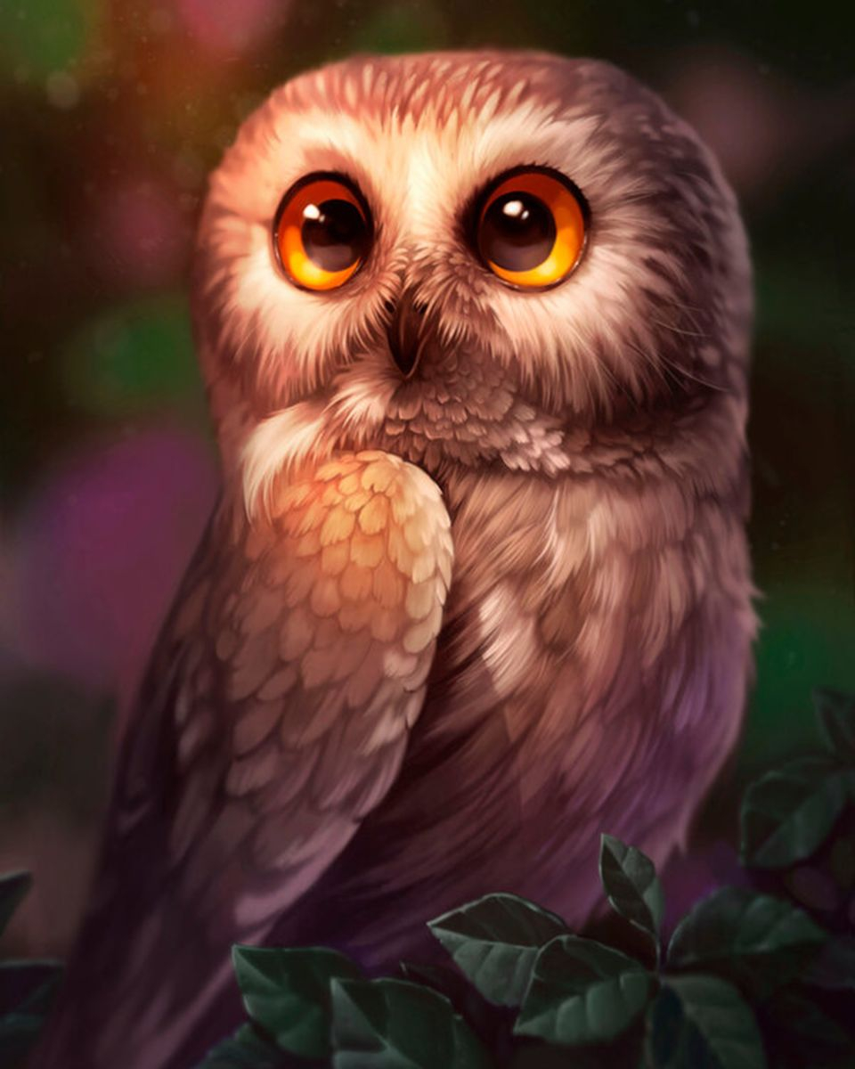 Алмазная мозаика круглыми стразами 40x50