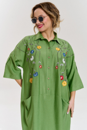 Платье SOVA 11181-Р зеленый