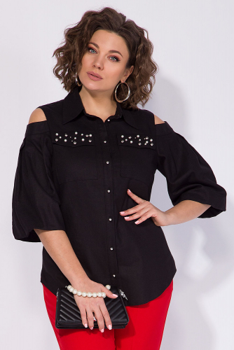 Блуза Liliana 1280-Р черный