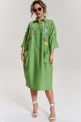 Платье SOVA 11181-Р зеленый
