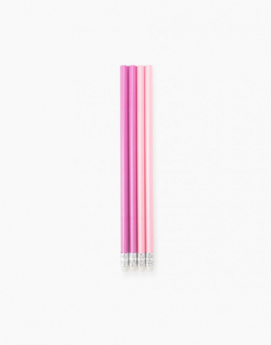 Набор чернографитных карандашей GASО122О6 розовый (4 шт.)/Аксессуары