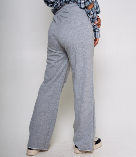 Ст.цена 1080руб.Спортивные брюки #КТ067 (2), серый меланж