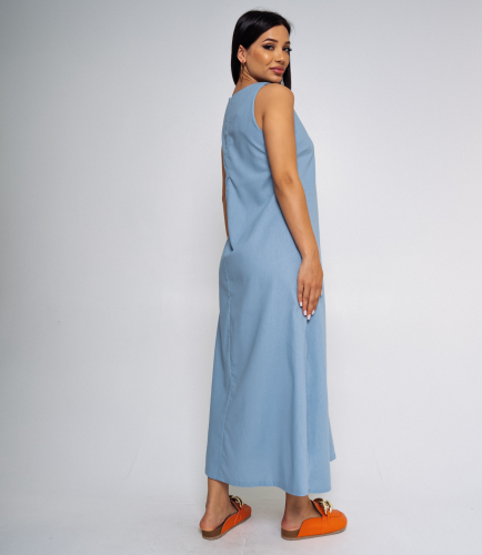 Ст.цена 1680руб.Платье #БШ2303, голубой