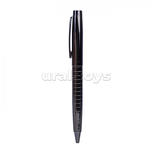 Ручка шариковая с поворотным механизмом MAG GB, синяя, пулевидный пиш.узел 0,7 мм, корпус металлический, сменный стержень 99 мм типа Parker, подарочная упаковка