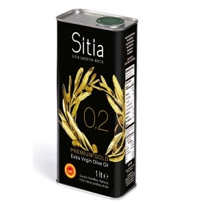 Оливковое масло Премиум черное SITIA 1 литр 0,2% кислотность 